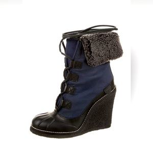 Tory Burch - Leather Printed Lace-Up Boots
Size: 7